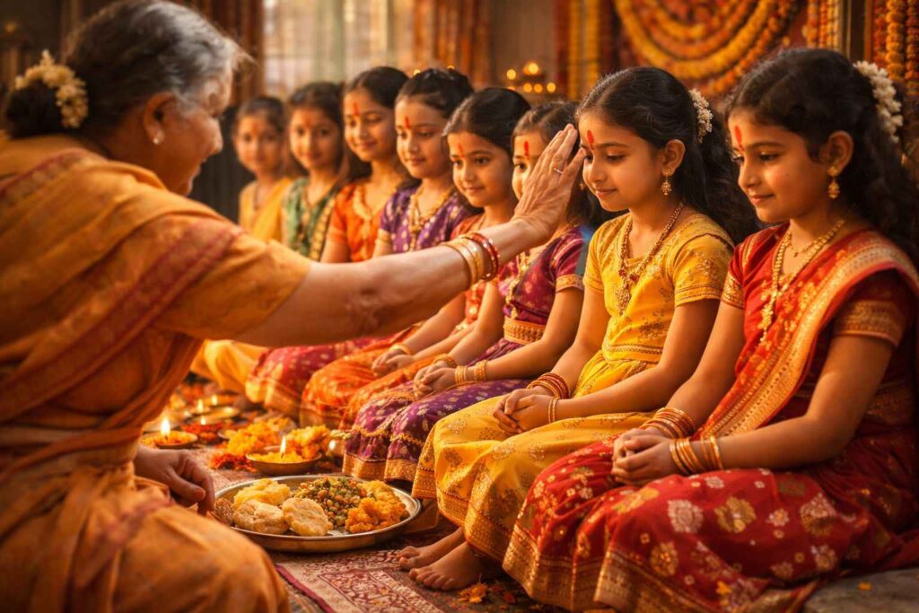 नवरात्रि में कन्या पूजन का महत्व