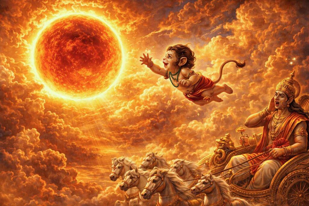 हनुमान जी के बाल्यकाल की सबसे प्रसिद्ध कथा