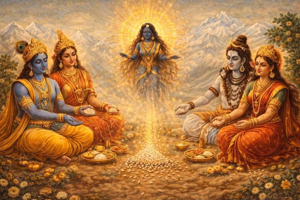 अन्न-कणों से जन्म