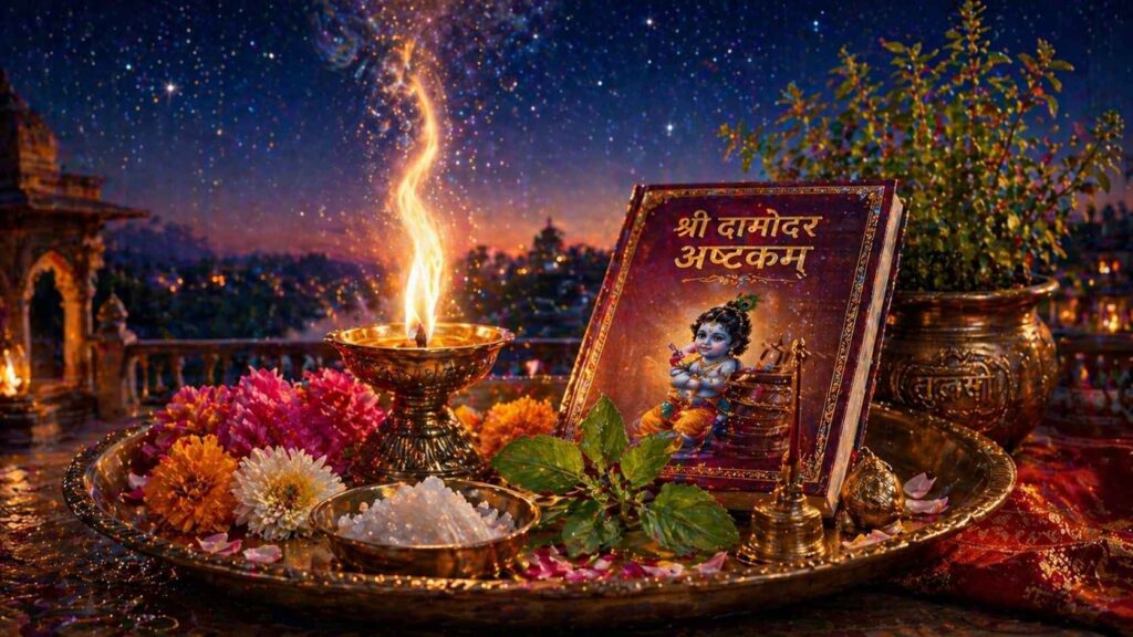 दामोदर अष्टकम – पाठ का सही समय और विधि