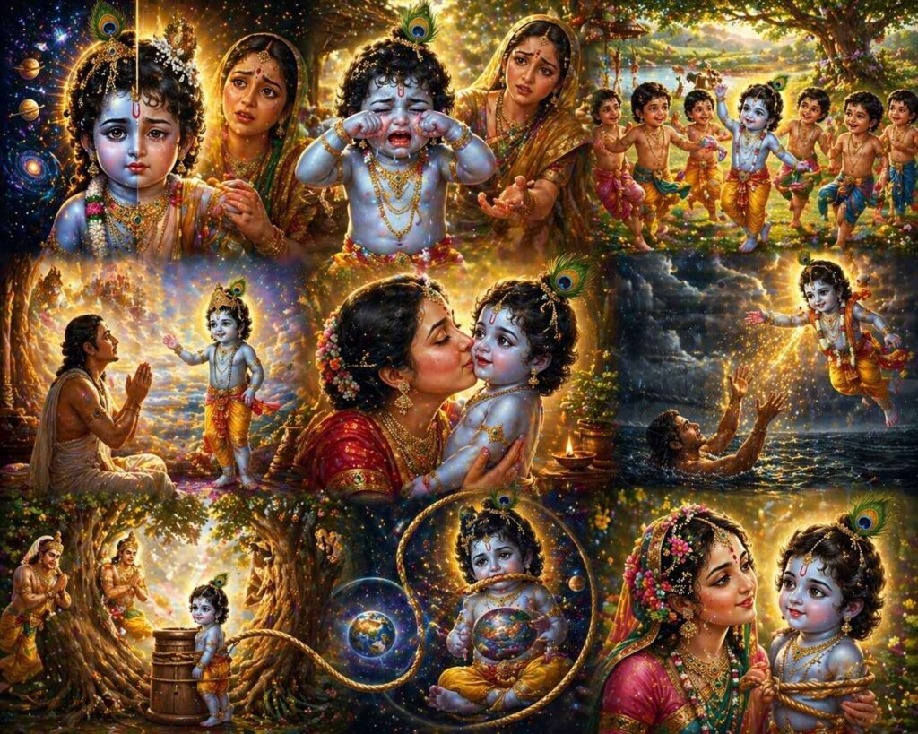 दामोदर अष्टकम – पूर्ण श्लोक, अर्थ एवं भावार्थ