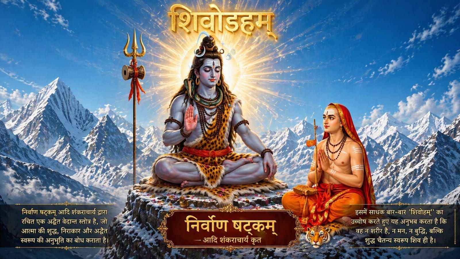 निर्वाण षट्कम् शिवोऽहम् का अर्थ, 6 श्लोक, लाभ और पाठ विधि