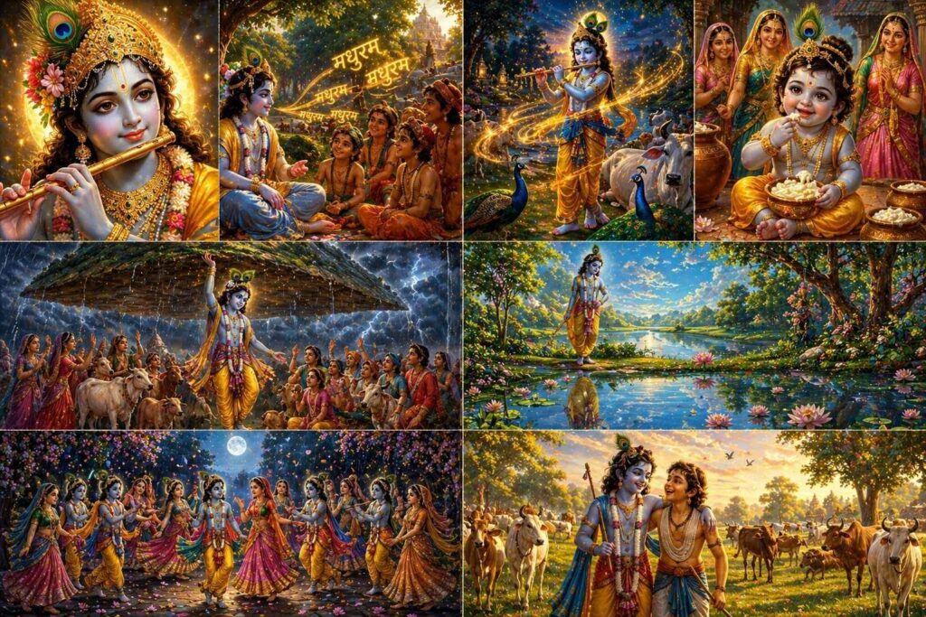 मधुराष्टकम् के आठों श्लोक – पूर्ण अर्थ एवं भावार्थ